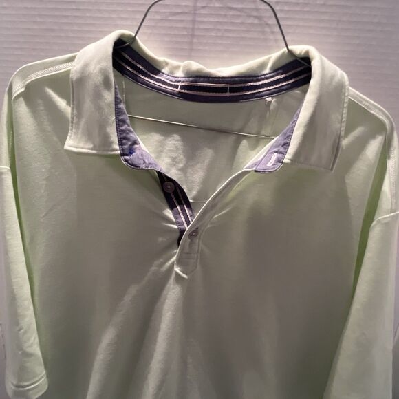 Tommy Bahama Men's Polo Size Large Short Sleeve Bright Green - Picture 4 of 12